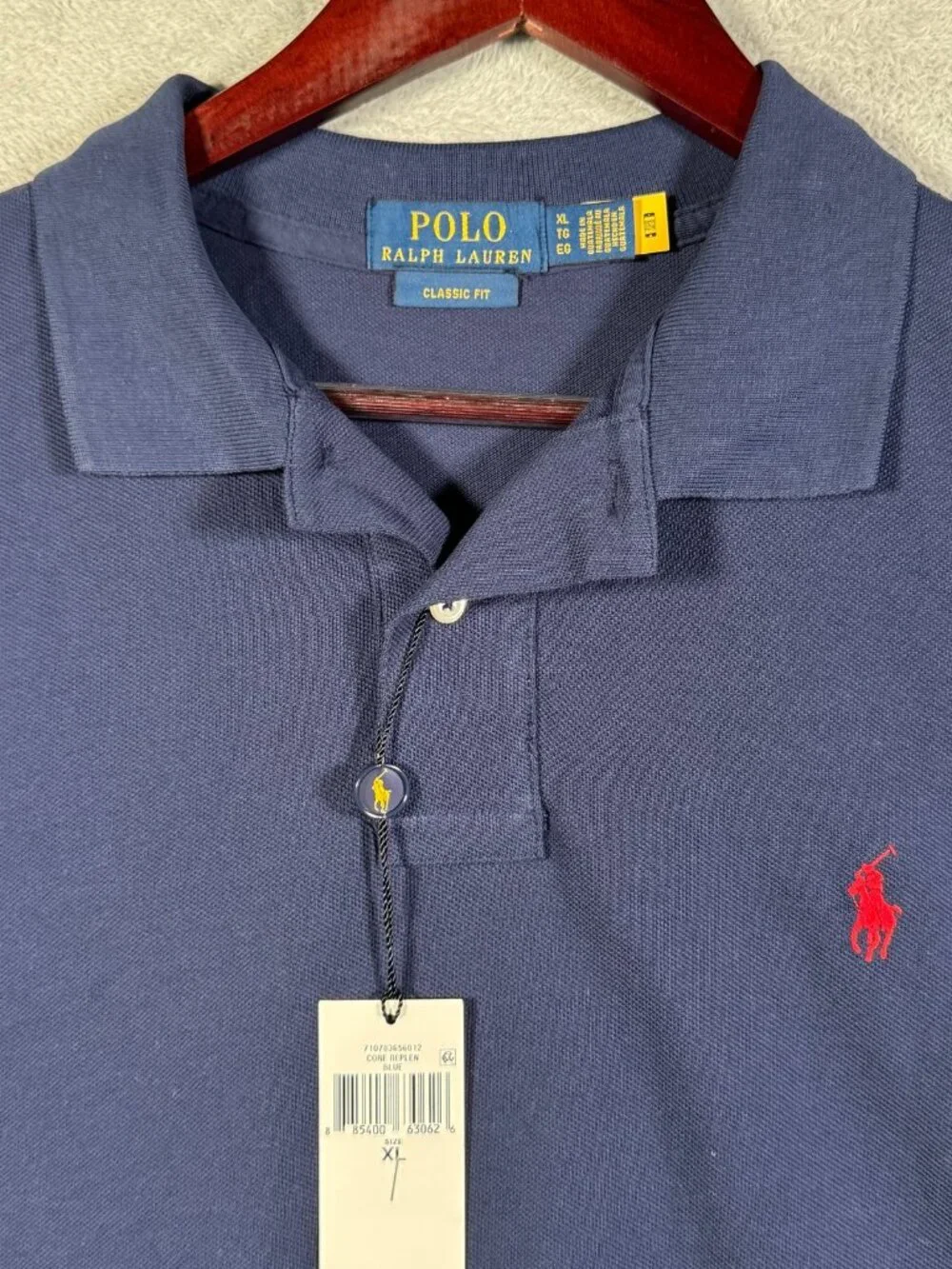Polo Ralph Lauren Shirt Mens XL Blue Classic Fit Short Sleeve Mesh $118